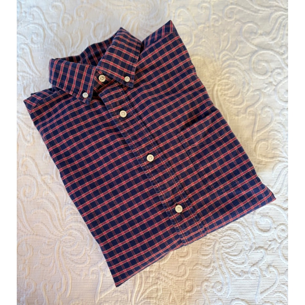 CREMIEUX CLASSICS Mens Button Down Shirt Plaid Long Sleeve Size S‎